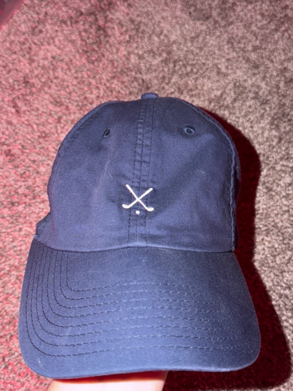Nike Golf Navy Embroidered Crossed Golf Clubs Cap